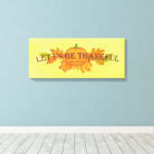 Soyons Remerciés Toile Enveloppée Impression (Insitu (Plancher de Bois))