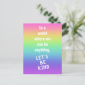 Soyons un peu Rainbow Gradient carte postale (Debout devant)