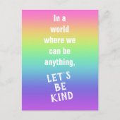 Soyons un peu Rainbow Gradient carte postale (Devant)