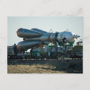 Soyuz naar de lancering briefkaart