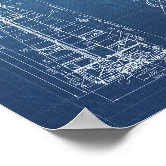 Soyuz Spacecraft Blueprint Poster (Hoek)