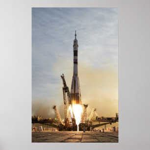Soyuz TMA-5 lancement Poster Spacieux