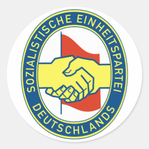 Sozialistische Einheitspartei Deutschlands Ronde Sticker