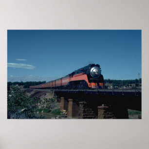 SP "Daylight"-trein onder leiding van 4-8-4 Poster