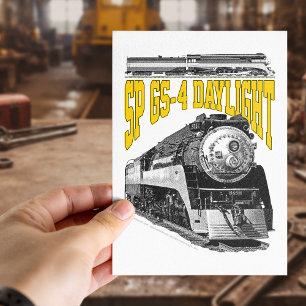 SP GS-4 Daglicht 4449 Stoomtreinlocomotief Briefkaart