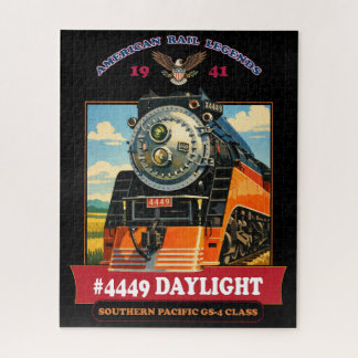 SP GS-4 Daglicht Stoomlocomotief Vintage Poster Legpuzzel