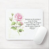 SP roze Rose Mousepad Muismat (Met muis)
