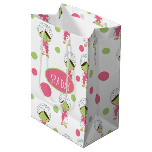 Spa a a Day Gift Bag Medium Cadeauzakje (Voorkant Gekanteld)