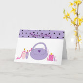 Spa Accessoires Birthday Kaart (Gele Bloem)