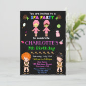 SPA anniversaire invitation Glamor vernis à ongles (Debout devant)