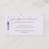 Spa Aromatherapie Lavendel Visitekaartje (Achterkant)