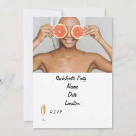 Spa Bachelorette Party Uitnodiging | Gepersonalise