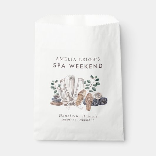 Spa Bachelorette Weekend Bedankzakje (Voorkant)