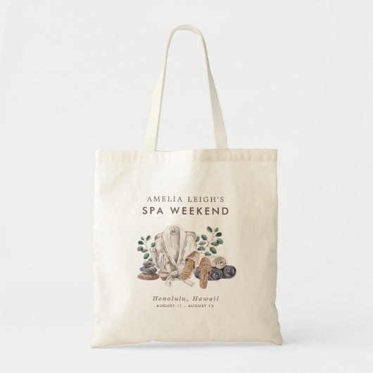 Spa Bachelorette Weekend Tote Bag (Voorkant)