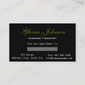 SPA & Beauty Resort Cartes de visite (Dos)