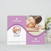 Spa & Beauty Salon Brochure Sjabloon (Staand voorkant)