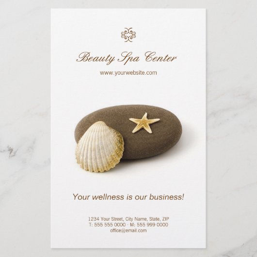 Spa Beauty Salon Thalassotherapie Flyer (Voorkant)