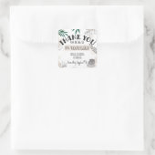 Spa Bedankt Vierkante Sticker (Tas)