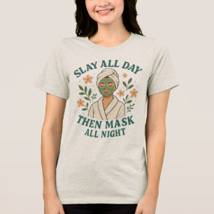 Spa Bedrijf - Spa Dag Vrouwelijk Welzijn Tri-Blend Shirt