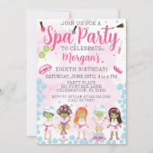 Spa Birthday Party Invitation Kaart (Voorkant)