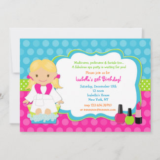 SPA Birthday Party Kaart