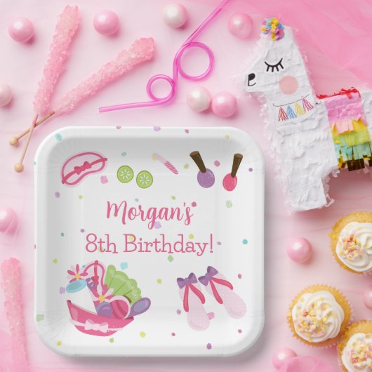 Spa Birthday Party Papieren Bordje (Feest)