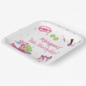 Spa Birthday Party Papieren Bordje (Gebogen)