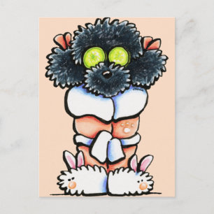 Spa Black Poodle Briefkaart