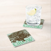 Spa-boom IV Vierkante Kartonnen Onderzetter (Insitu)