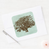 Spa-boom IV Vierkante Sticker (Envelop)