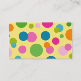 Spa - carte de visite de cercles de couleur de