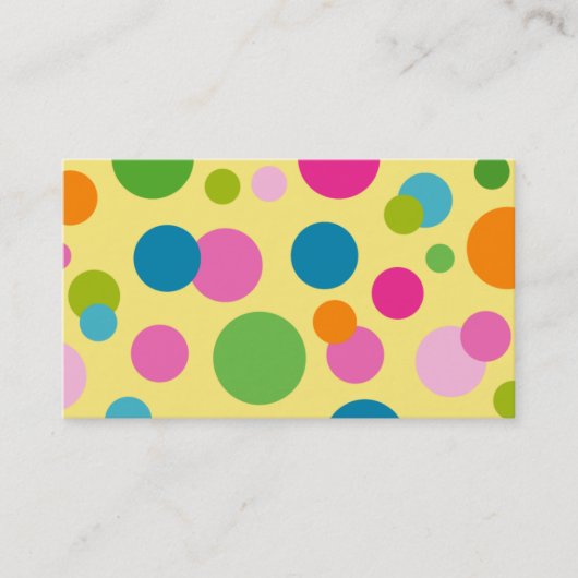 Spa - carte de visite de cercles de couleur de (Devant)