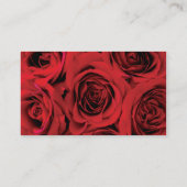 Spa - carte de visite de roses rouges de salon (Dos)