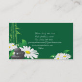 Spa, carte de visite de salon de beauté de massage (Dos)