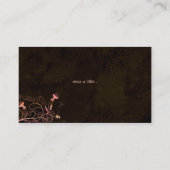 Spa - carte de visite élégant de pêche de fleur de (Dos)