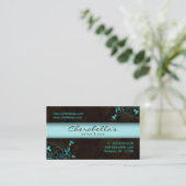 Spa - carte de visite élégant de turquoise de (Debout devant)