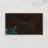Spa - carte de visite élégant de turquoise de (Dos)