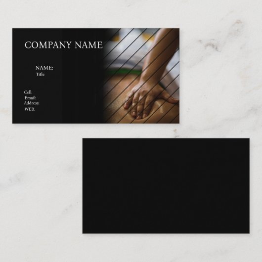 SPA CARTE DE VISITE MODÈLE BASIC (Devant / Derrière)