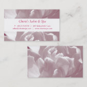 Spa - carte de visite rose de fleur de salon (Devant / Derrière)