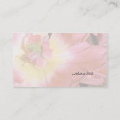 Spa - carte de visite rose de la fleur 1 de salon (Dos)