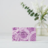 Spa - carte de visite rose de roses de salon (Debout devant)