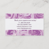 Spa - carte de visite rose de roses de salon (Dos)