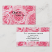 Spa - carte de visite rose de rougissement de (Devant / Derrière)