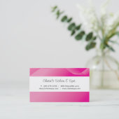 Spa - carte de visite rose moderne de massage de (Debout devant)