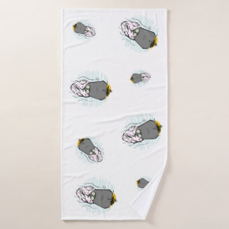 Spa Cat, Bath Towel Badhanddoek