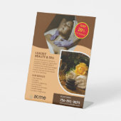 Spa Center Custom Reclamebord Met Voetstuk (Voorkant)