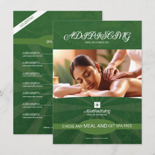 Spa Center Tafel Tentoonstelling Template