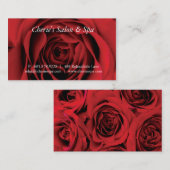 Spa - clouez le carte de visite du rose rouge 1 de (Devant / Derrière)