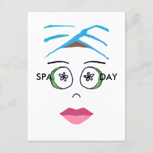 Spa Dag ansichtkaart Uitnodiging Briefkaart