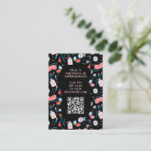 Spa Dag Bruids Bachelorette Beauty CUSTOM QR CODE Informatiekaartje (Staand voorkant)